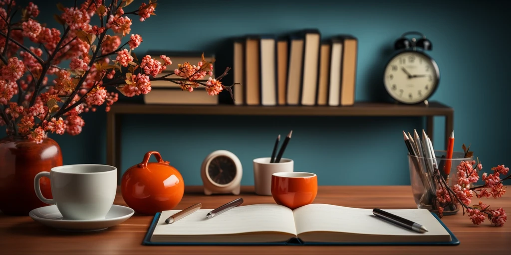 a book on a table