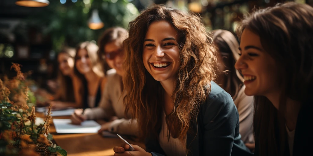 a person smiling at camera