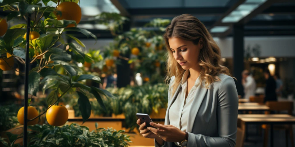 a person holding a phone