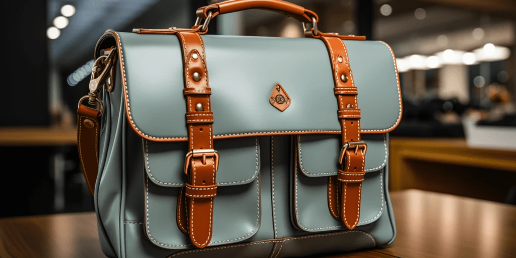 a close up of a bag